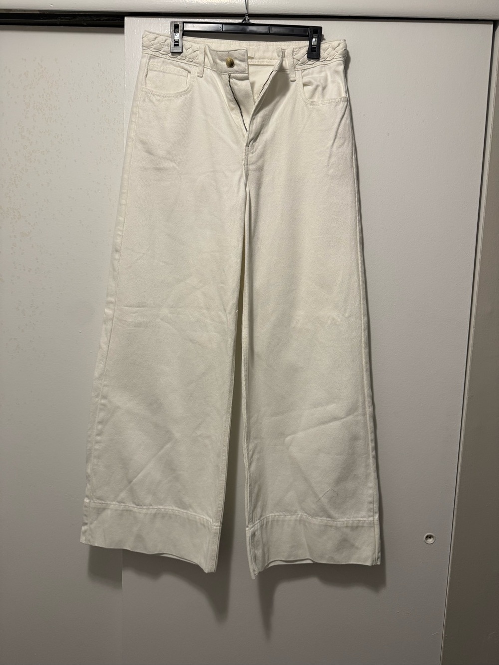 Wide Leg white Jeans